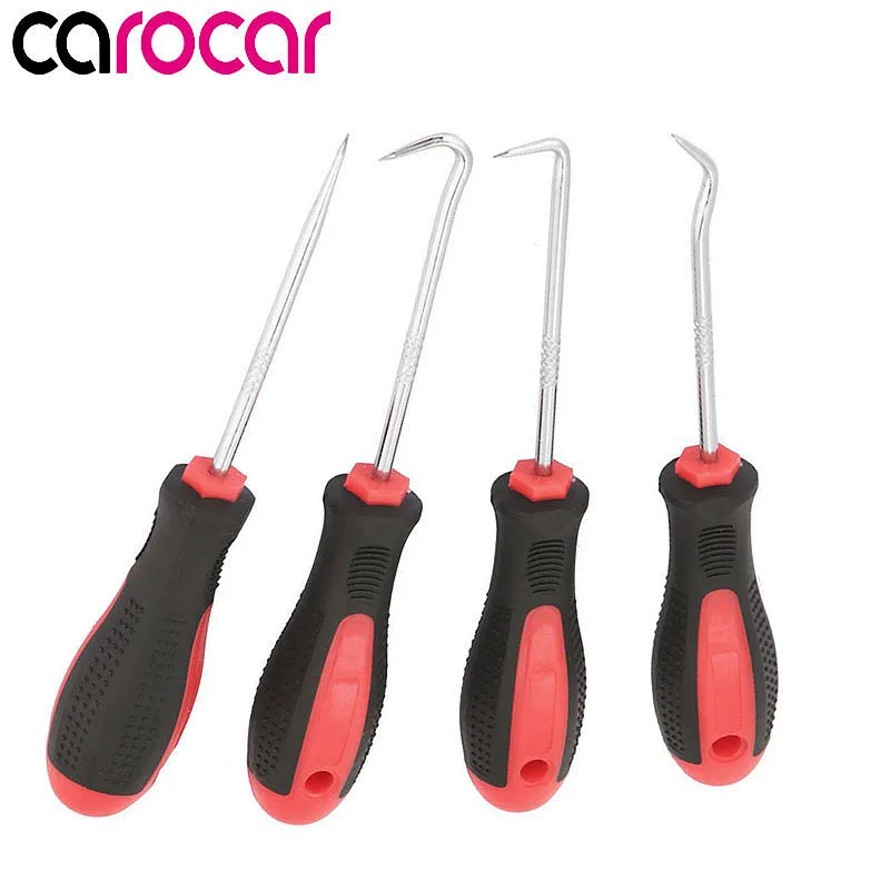 Carocar 4 шт. автомобильное масляное уплотнение резиновое кольцо мини крюк и палочки набор Авто Ремонт металлические изделия для обслуживания инструменты