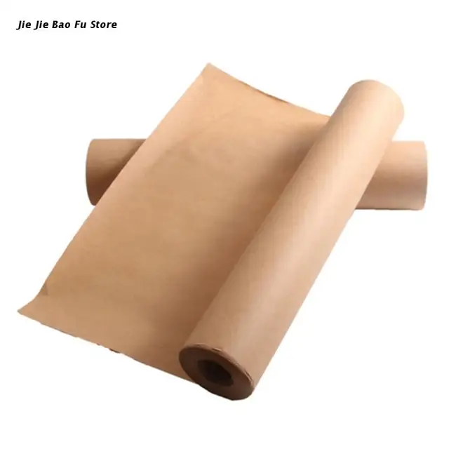 30Meters Brown Kraft Parcel Paper Roll for Packing and Wrap Parcels 30cm 