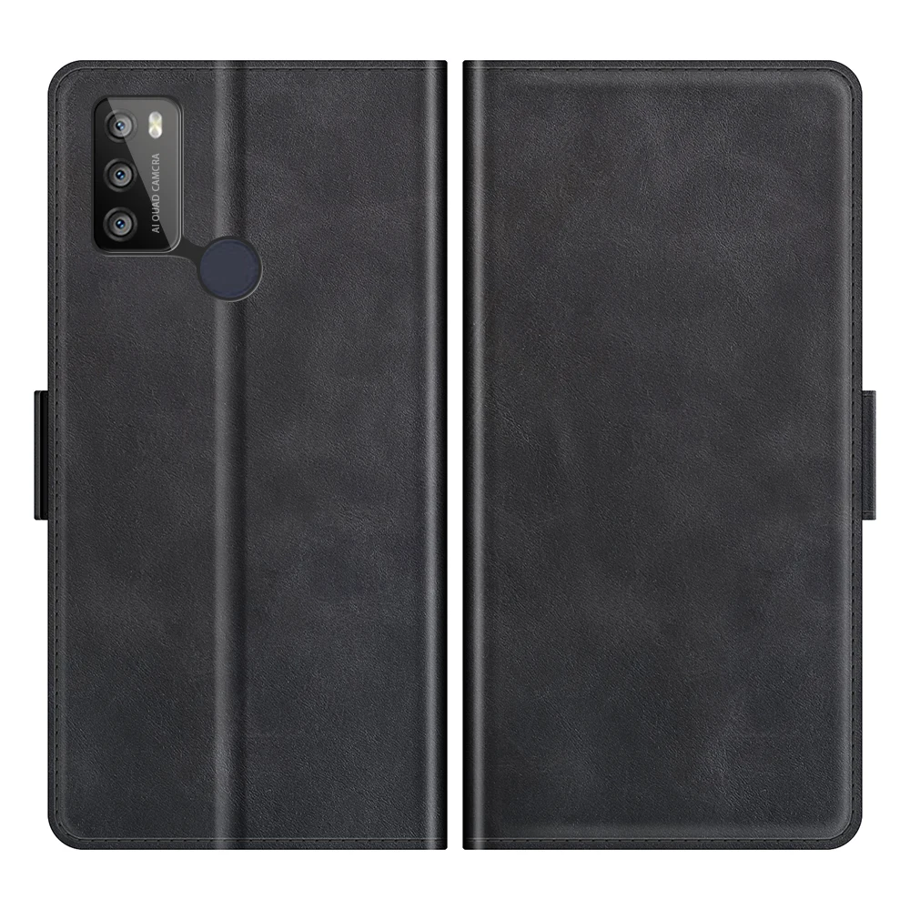Case For Alcatel 1S 2021 Leather Wallet Flip Cover Vintage Magnet Phone Case For Alcatel 3L 2021 Coque 6