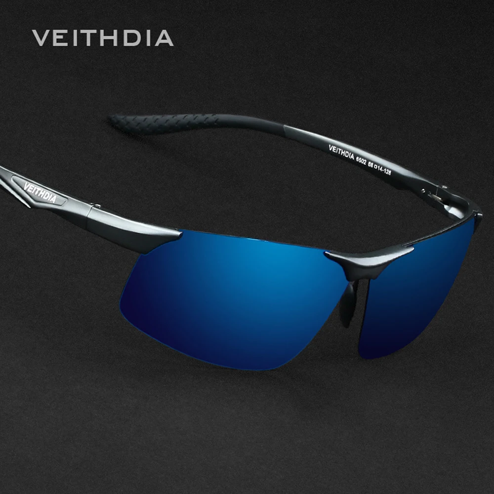 VEITHDIA Aluminum Magnesium Men's Polarized VU400 Sun Glasses Night Vision Mirror Male Eyewear Sunglasses Goggle Oculos 6502 night vision glasses polarized sunglasses