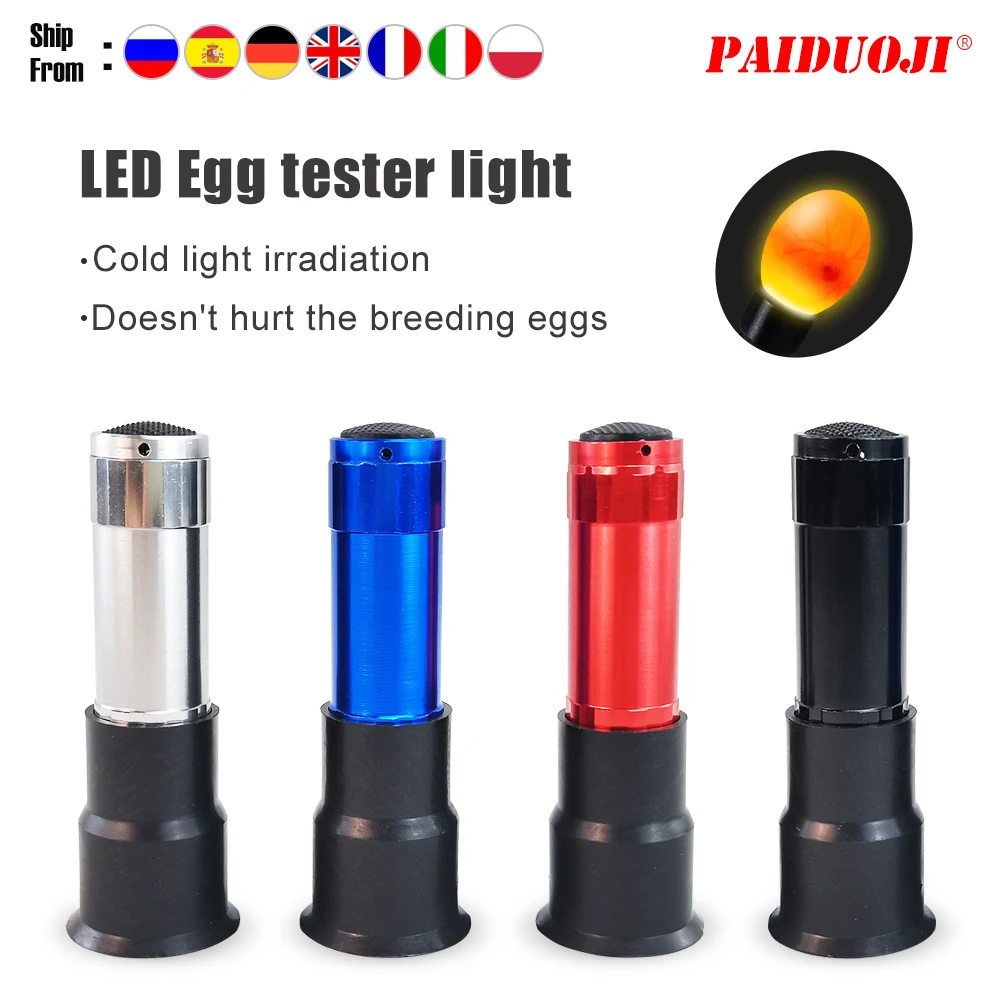 1 Pz Incubatore Egg Tester Egg Test Torcia Led Egg Incubation Equipment Farm Pollame Strumento Di Incubazione Per Pollo Anatra Quial