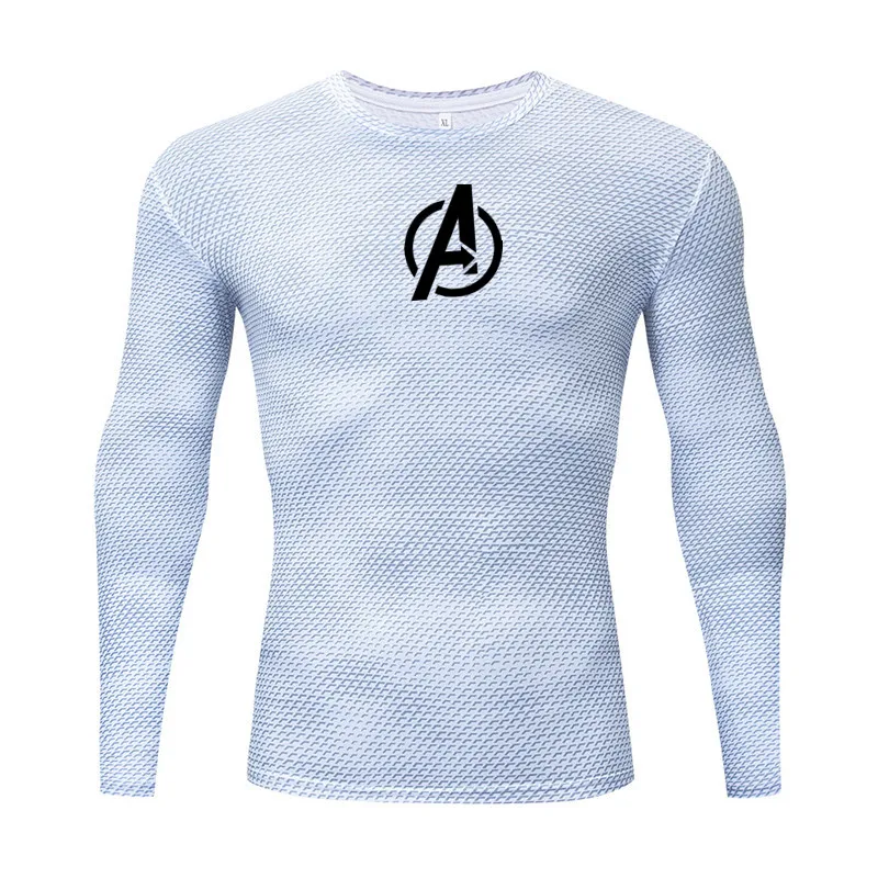 Мстители 4 эндигра квантовые войны 3D печать футболка мужская сжатая рубашка Железный мужской костюм для косплея с длинным рукавом Harajuku футболка