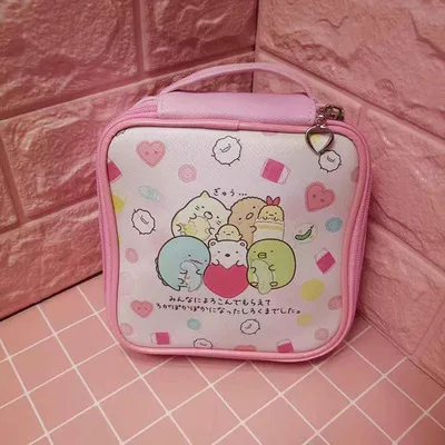 see chart Stitch Sumikko gurashi, модная переносная дорожная сумка с аниме, многоразовые сумки для макияжа, сумки для багажа, сумки для хранения, новинка - Цвет: see chart