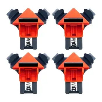 

4Pcs Angle Clamp + 8 Pc Angle Cover Woodworking Locator 5-22 Mm 90 Degree Right Angle Frame Clamp