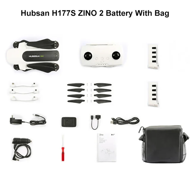 H117S ZINO 4K 2B Bag Hubsan H117S Zino gps Дрон с разрешением 4K UHD Камера 1 км 5,8G WI-FI FPV Бесщеточный Радиоуправляемый Дрон складной 3-осевому гидростабилизатору Quadcopter RTF р/у высокой скорости - Цвет: H117S ZINO 4K 2B Bag