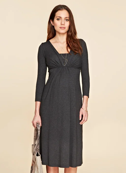 

Dr202 Spring WOMEN'S Dress New Style Europe And America Crew Neck Three-quarter-length Sleeve by Age Slim Fit Slimming Sheath Fu