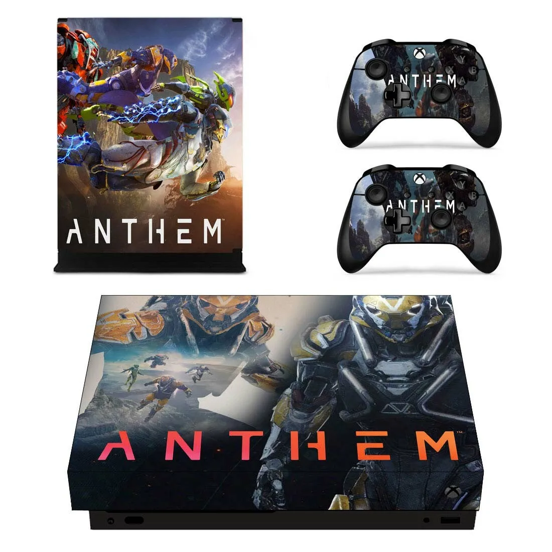 Стикеры s Anthem для Xbox One X виниловое покрытие наклейки Стикеры Adesivo для Xbox one X консоли пульта дистанционного управления скины