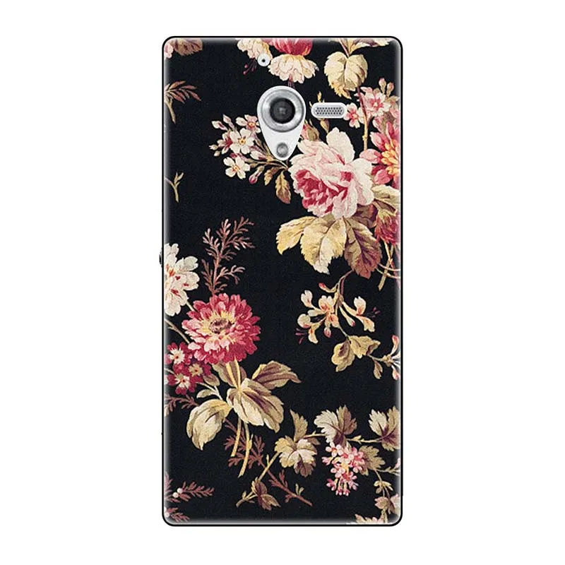 Мягкие чехлы для sony Xperia ZL непосредственный сбыт из L35H C6502 C6503 C6506 5," чехол с принтом(розы); волк милый чехол-крышка с узорами чехол для телефона чехол Fundas Para - Цвет: A286