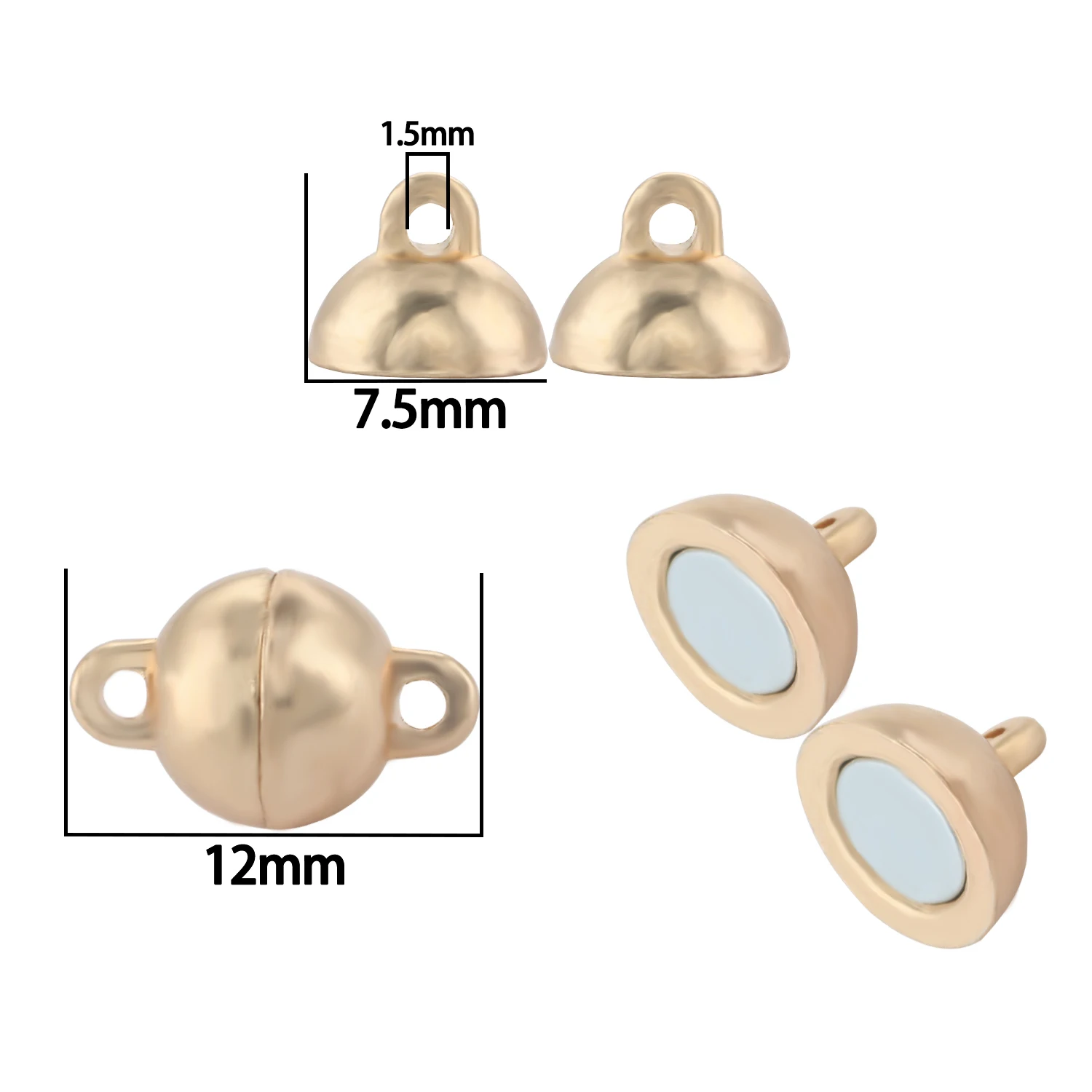 5set/Lots Copper magnetic buckle Clasps for Jewelry Making DIY