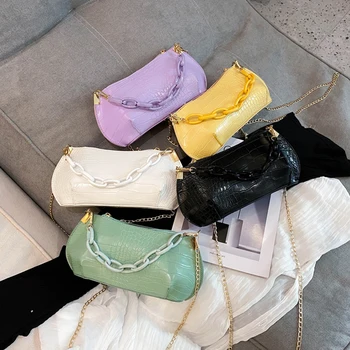

Vintage Crossbody Bags for Women Birthday Gifts Fashion Chain Crossbody Bags Women PU Female Travel Shoulder Pouch