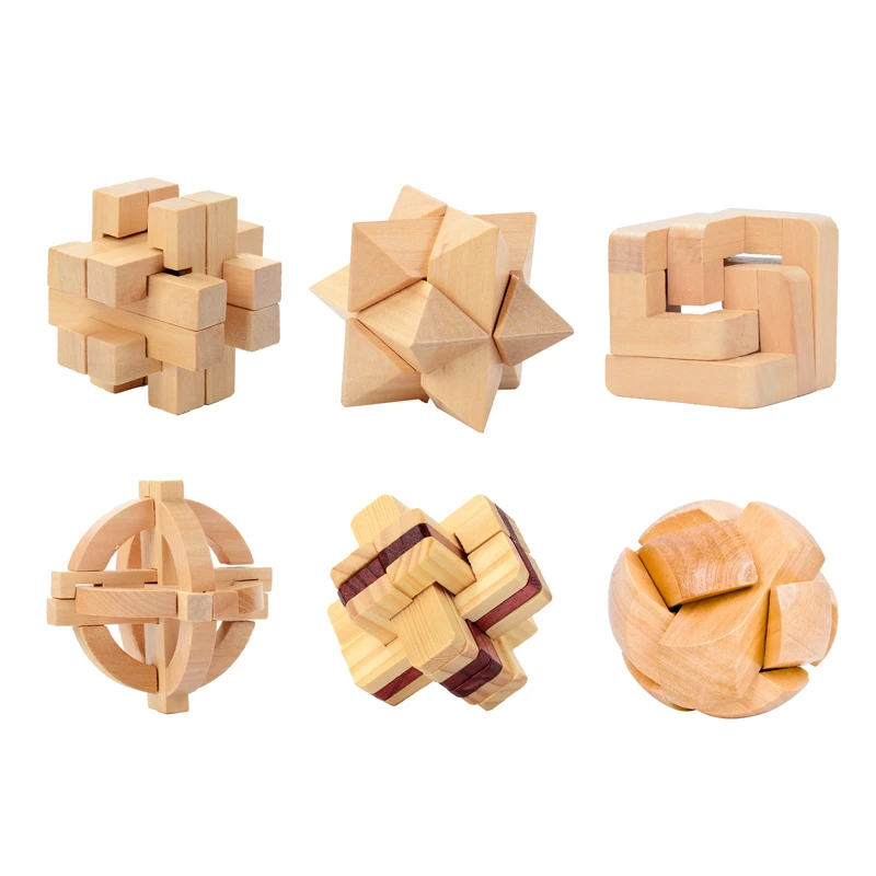 Toys & Hobbies Wooden Blocks Gemini Kong Ming Lock Block Lu Ban Lock