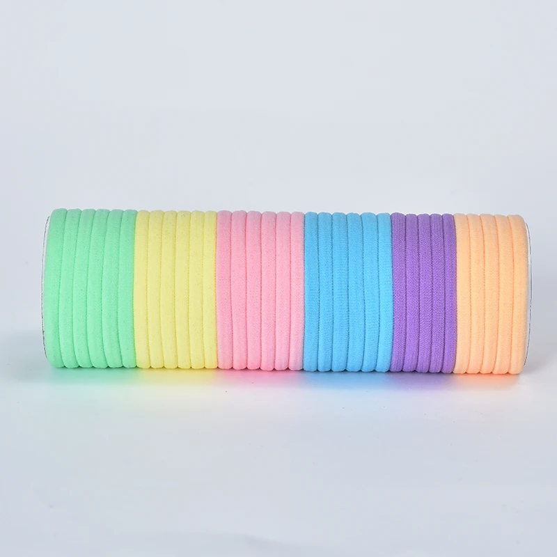 10/50/100 Pcs/Set Women Girls Colors Soft Scrunchies Elastic Hair Band Lady Lovely Solid Rubber Bands Female Hair Accessories best hair clips