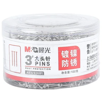 

Stationery Binding Tools Staple Pins M&G Metal Straight Office Silver 100g 3# Size Standard Box School Pack Good Quality