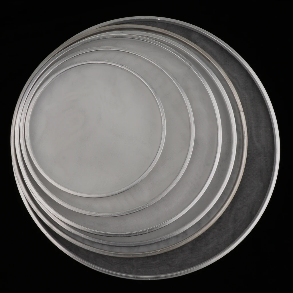 Pack of 2 8inch+10inch Silent Drum Heads Mesh Drumskins White