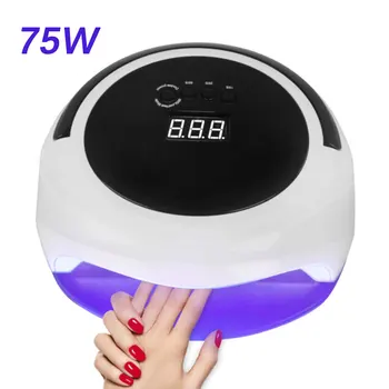 

75/36W Nail Dryer Led UV Portable Lamp Curing For All Gel Polish With LED Display Screen Nail Art Manicure Machine Tool