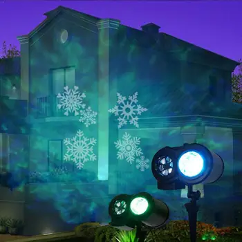 

RGB Laser Christmas Lights moving Stars Red Green Blue Projector IP65 Waterproof showers with Outdoor Remote Garden Decorat Y7A9