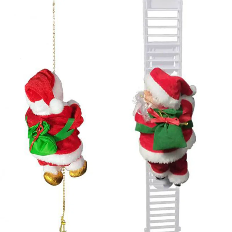 Электрическая лестница Санта Рождественская Статуэтка Рождественский кулон-украшение для рождественской вечеринки Праздничная вечеринка украшение подарок