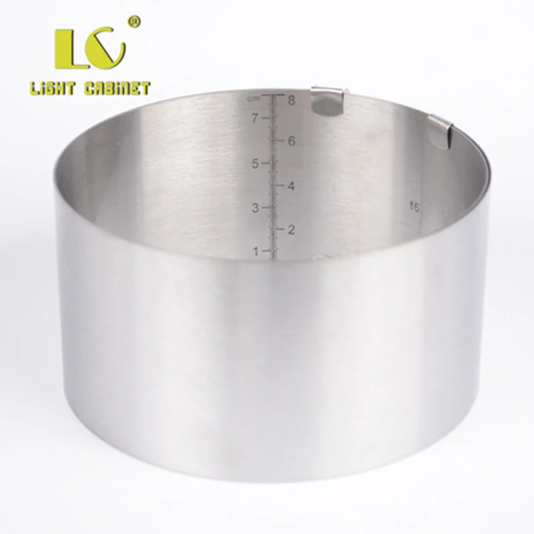 6- 8 inch 6-12 stainless steel retractable mousse ring circle cake ring adjustable retractable kitchen tools