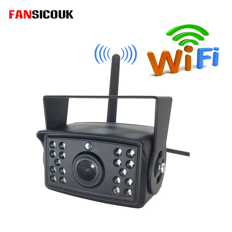 Reverse Camera Wireless For Truck Trailer Bus Camper Vehicle WiFi Rear View Camera Night Vision Waterproof Car Remote Monitor