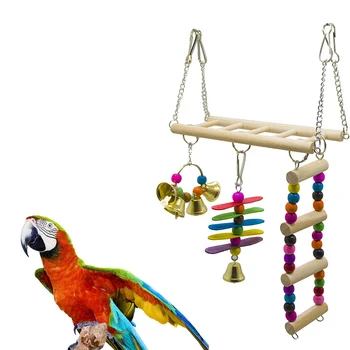 

1PC Bite Resistant Pet Bird Ladder Combination Toys Parrot Toy Climbing Toys Bird Supplies
