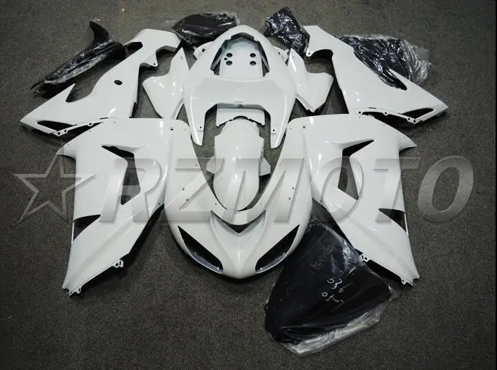 

4 Free Gifts New Hot sell ABS Full Fairing Kit Fit For Kawasaki Ninja ZX-10R ZX10R 2006 2007 06 07 Fairings set white