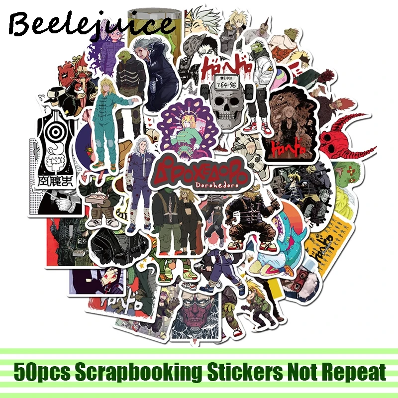

50pcs Dorohedoro Stickers paster Cartoon characters anime movie funny decals scrapbooking diy phone laptop waterproof decoration