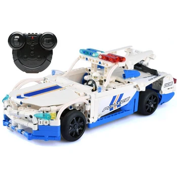 

AIBOULLY 51006 Technic Remote Control RC Polices Car Building Block Brick Toy Technic Series Toys For Children