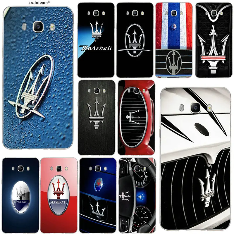 

Soft TPU Silicone Transparent Mobile Phone Cases for Samsung Galaxy J1 J2 J3 J5 J7 2015 2016 2017 Coque Shell Maserati Car Logo