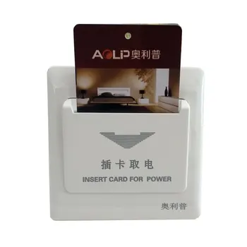 호텔 에너지 절약 스위치 지지대 모든 카드 인서트, 15S 시간 지연, 220V 6600W 30A 2 라인 전원 소켓, 10 개