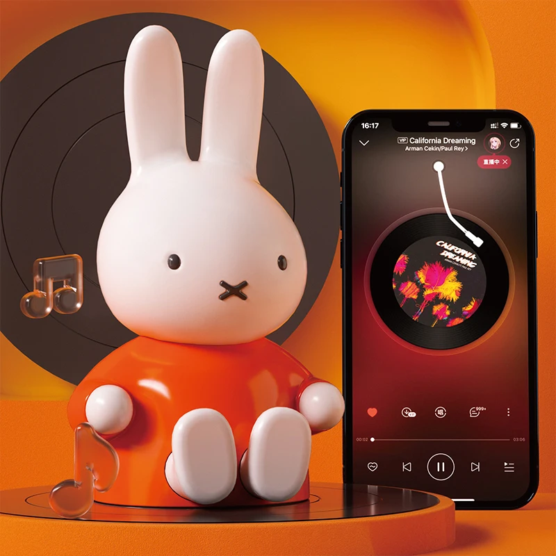 MIPOW&miffy Bluetooth Speaker TF Card Cute Wireless Speaker Stereo Outdoor Music Vibro Speakers Subwoofer Loudspeaker Desktop Bluetooth Speaker