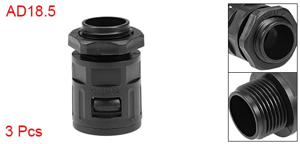 AD18.5-M20 Uxcell AD10-AD21.2 PG7-PG16 M12-M24 Пластик кабельный сальник для герметизации провода гофрированные трубы разъем стыков труб зажимы без разборки - Цвет: AD18.5-M20