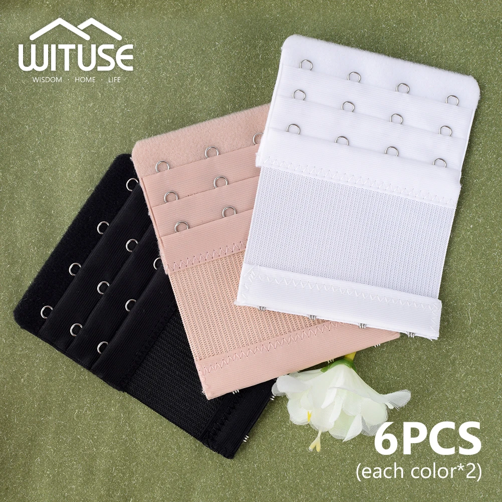 Adjustable Bra Extender Buckle 3 Colors Strap Extension 3 Rows 2/3/4 Hooks Adjustable Bra Extender Buckle 3 Colors Strap Extension 3 Rows 2/3/4 Hooks