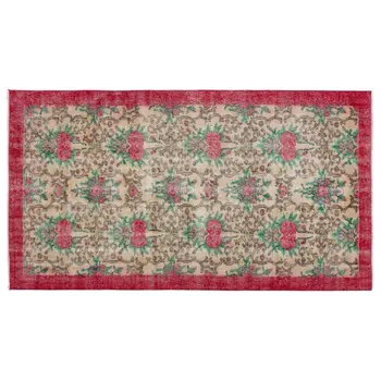 

Handmade Natural Vintage Turkish Area Rug 112x200 Cm-3'8''X6'7''