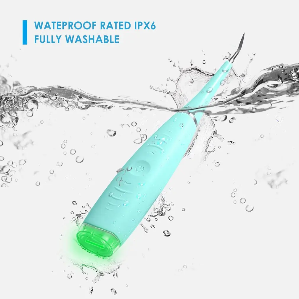 Electric Sonic Dental Scaler Tooth Calculus Remover Tooth Stains Tartar Tool Dentist Whiten Teeth Whitening Health Hygiene White