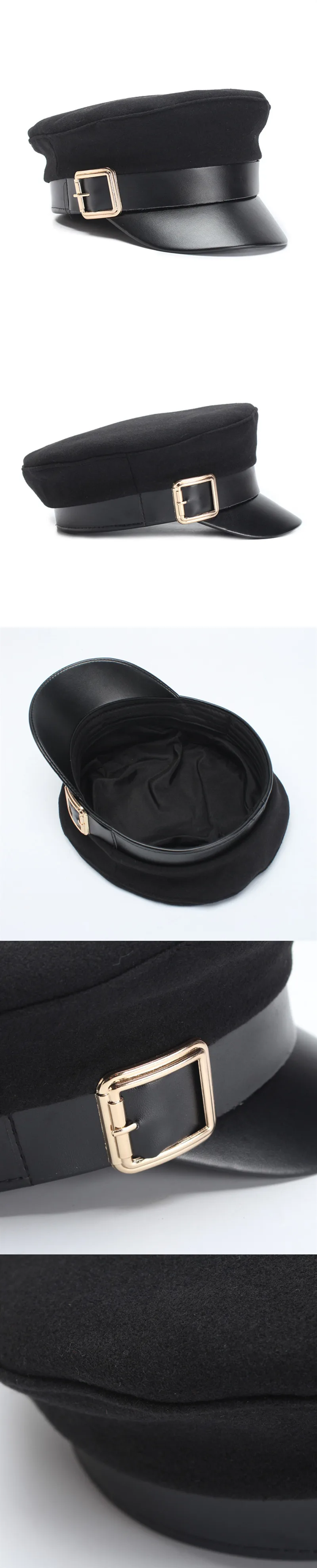 SHALUOTAOTAO, осенне-зимний теплый шерстяной армейские кепки для женщин, тренд, индивидуальная плоская кепка, Snapback, модные женские брендовые кепки s