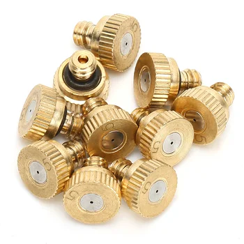 

Gardening Tools 10pcs Tap Water Low Pressure Atomizing Sprayer Nozzle Brass Water Misting Sprinkle 0.5mm helium cylinder