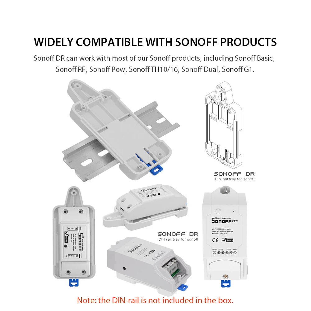 Dr Din Rail лоток Регулируемый установленный рельсовый Чехол Держатель решение для установки на направляющий трек распределительный щит модули автоматизации