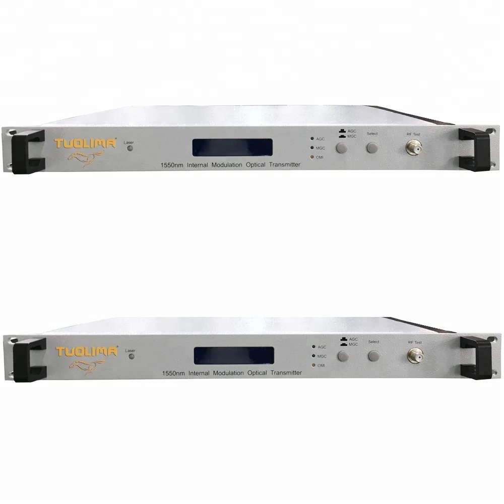 CATV Optical Transmitter 1310nm 1550nm Fiber Optic Transmitter Transmisor fm
