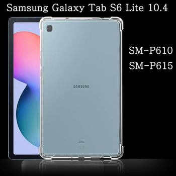 

Funda Samsung Galaxy Tab S6 Lite 10.4 2020 SM-P610 SM-P615 Shockproof Soft Silicone Shell Transparent Airbag Protective Coque