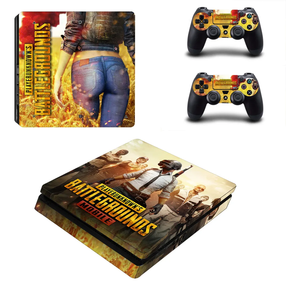 Наклейки PUBG для PS4 Slim, PS 4 Play станция 4 тонкие виниловые наклейки для кожи Pegatinas для playstation 4 тонкая консоль и контроллер