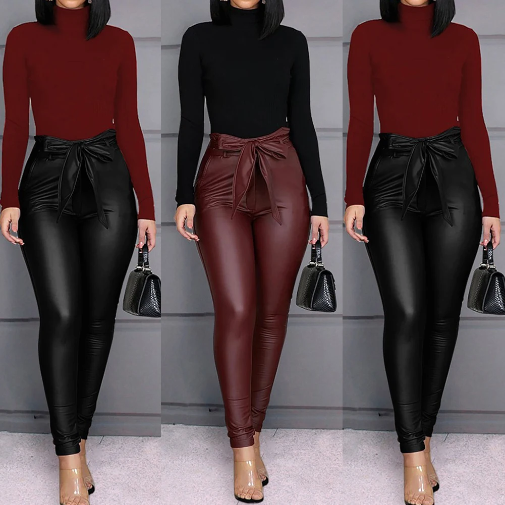 leather pants business casual
