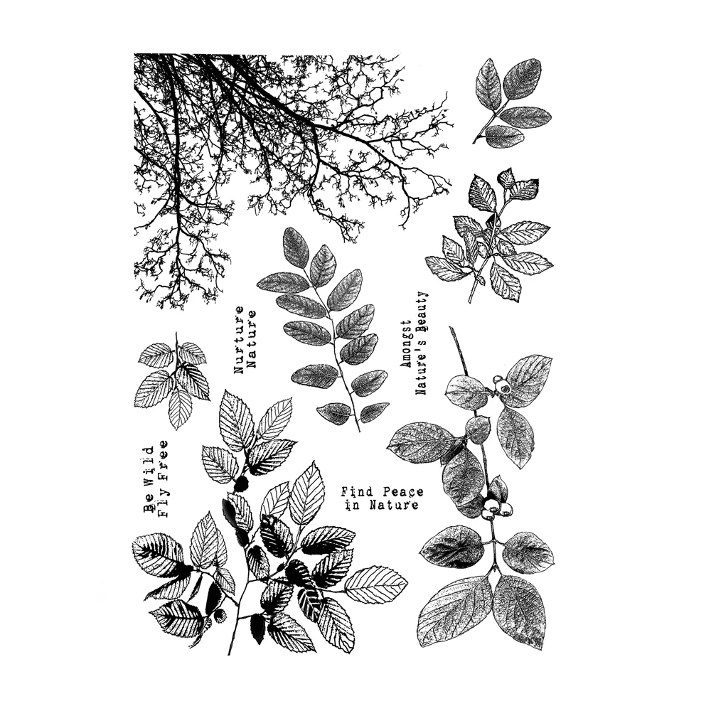 Leaf Clear Silicone Stamp/Seal for DIY scrapbooking/photo album for clear stamps,clear rubber stamps