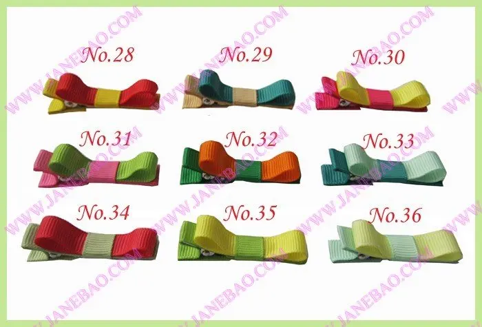 200 шт 1,7" Разноцветные эксклюзивные заколки для волос для девочек венок банты
