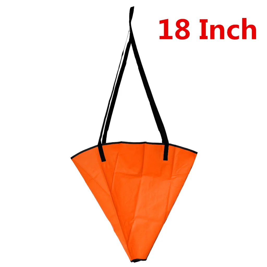 24" PVC Fishing Sea Anchor for 14-16' Boat 30' Kayak Drift Anchor Tow Rope 