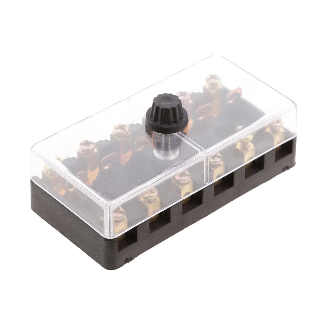 Universal 6 Way GBC Fuse Fuse Box Screw Down Fuse  For Car Truck