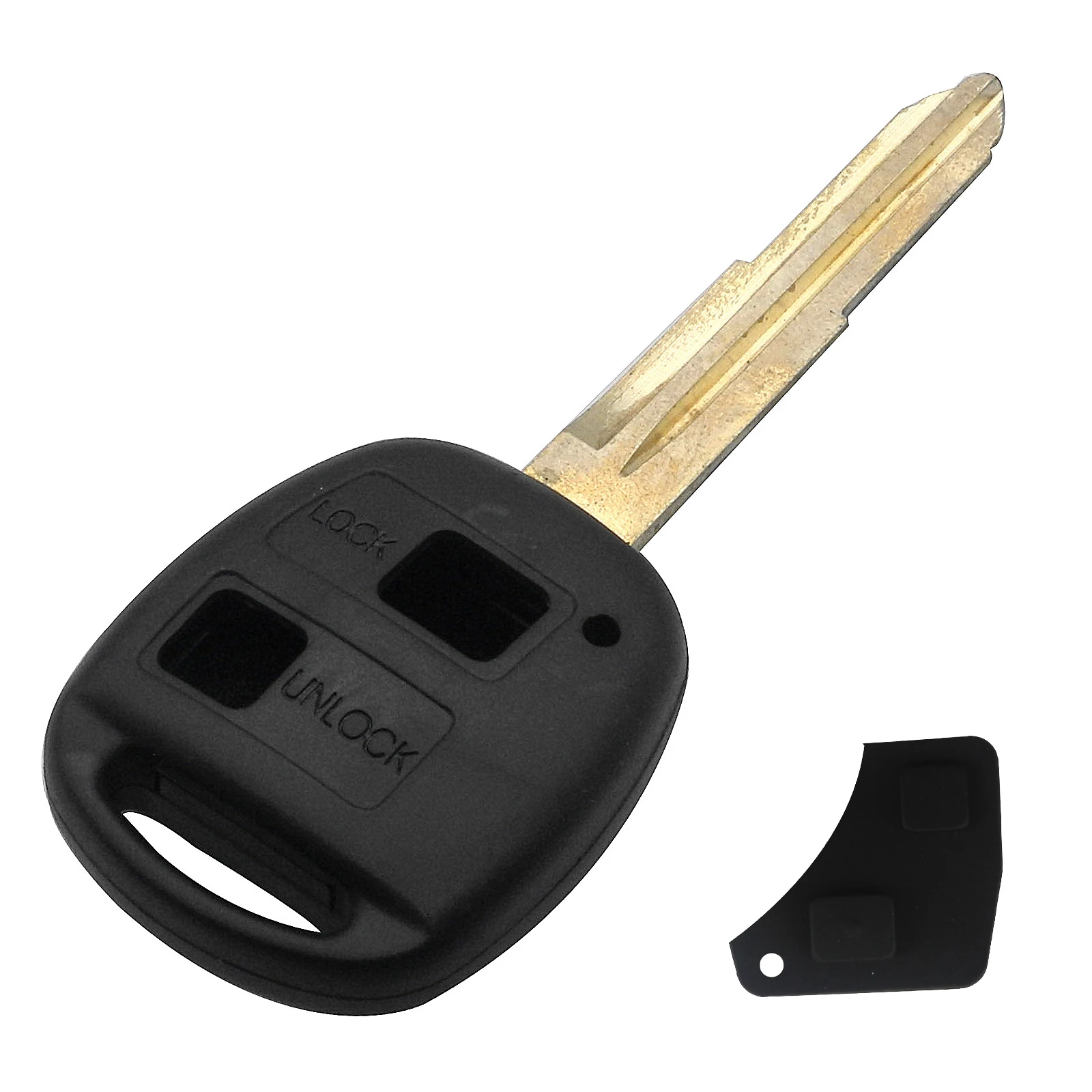 Type 1 n Button Pad Jingyuqin 10 шт. пульт дистанционного управления для замены ключа автомобиля чехол для Toyota HIACE Yaris TOY41 HU133R Uncut Blade резиновый кнопочный коврик - Цвет: Type 1 n Button Pad