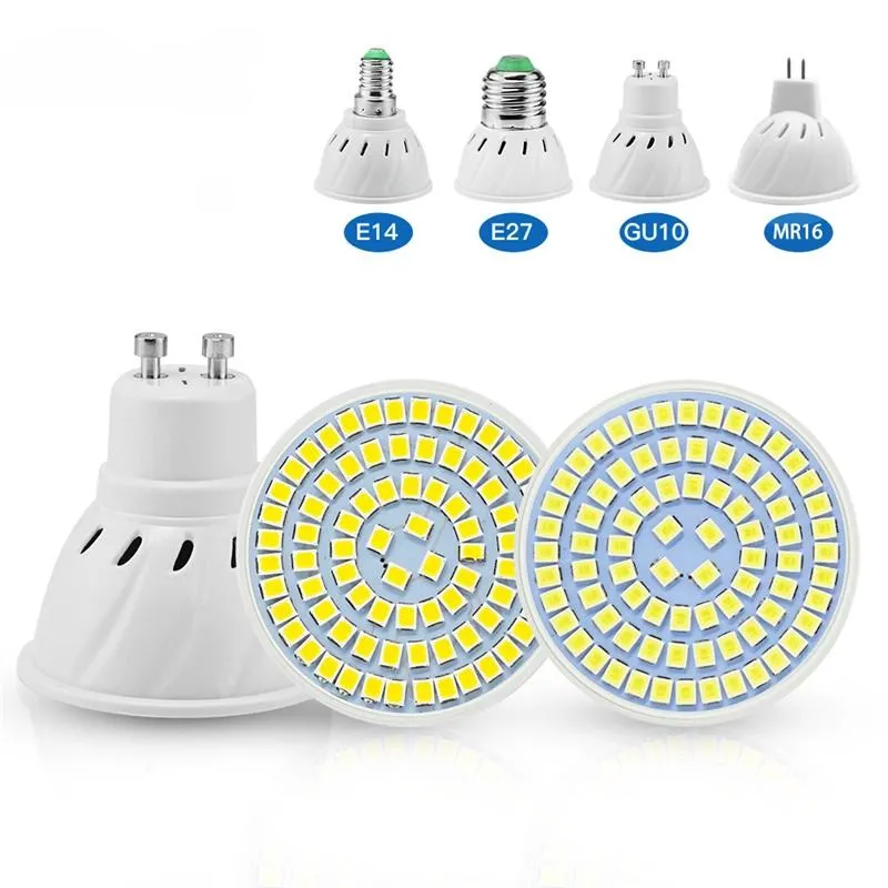 MR16 GU10 E27 E14 B22 LED Spotlight Bulb 220V Bombillas Lamp 7W 9W 12W 15W 2835 SMD Lampara Spot Light Cold/Warm white | Лампы и