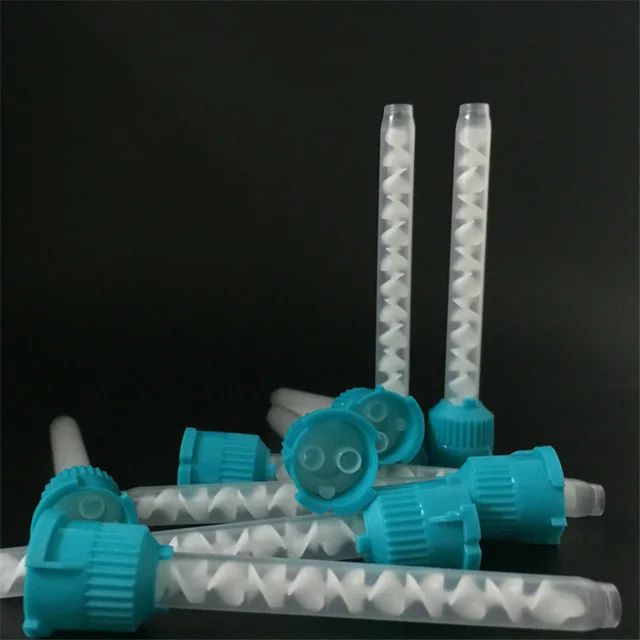 02 green 50pcs Стоматологический смешивающий диспенсер пистолет Универсальный диспенсер пистолет 1:1/1:2 кремниевый резиновый диспенсер пистолет 10:1 50 мл стоматологические инструменты - Цвет: 02 green 50pcs
