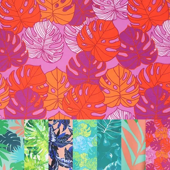 

100x150cm Printed Oxford Banana leaf bamboo leaves Pine leaf Leaf printing Waterproof fabric for outdoor home DIY Handicrafts