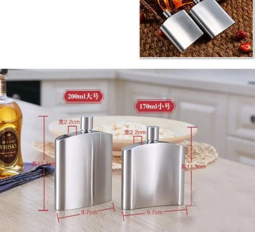 New Stainless steel hip flask camping outdoor portable portable mini hip flask